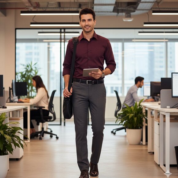 Express 1MX Modern Dress Shirt Men's Sz.M - Picture 7 of 7